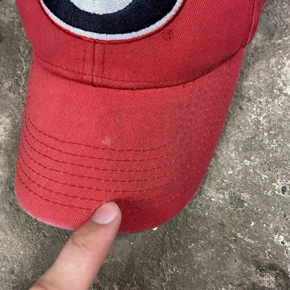 Vintage Georgia Bulldogs Cap Strap Back Adjustable Red College NCAA Graphic